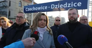[FOTO] Justyna Rzepecka kandydatk na burmistrza Czechowic-Dziedzic z ramienia PiS