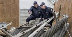 Na skupie zomu odnaleziono kradziony element sieci trakcyjnej