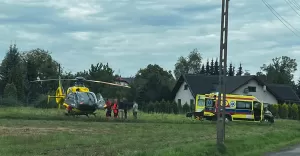Czechowice: poparzony pracownik. Interweniowa migowiec LPR