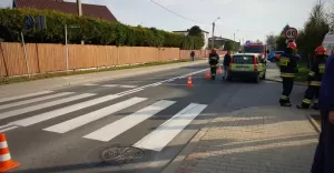 [FOTO] Potrcenie na Wglowej. Piesza wtargna na przejcie?