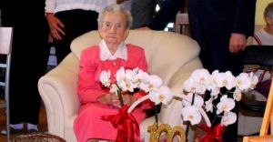 Pani Teresa Buchta z Czechowic-Dziedzic ukoczya 100 lat