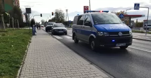 [FOTO] Kraksa z udziaem radiowozu na ulicy Traugutta