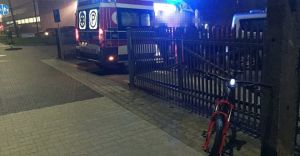 [FOTO] Potrcenie rowerzysty  na Traugutta w Czechowicach