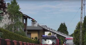 [WIDEO] Poar budynku mieszkalnego przy ul. Doynkowej