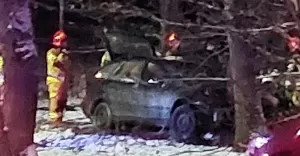 [FOTO] Grony wypadek w Kobirze. Kobieta w bardzo cikim stanie