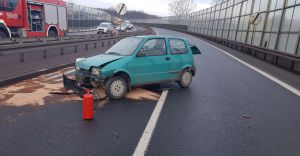 [ZDJCIA] Kolizja dwch Fiatw na DK-1 w Goczakowicach-Zdroju