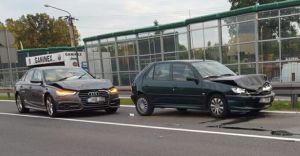 [ZDJCIA] Wypadek na DK-1 w Goczakowicach. Jedna osoba ranna