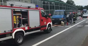 [ZDJCIA] Kolizja na krajowej jedynce w Goczakowicach-Zdroju