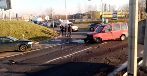 Wypadek koo Multispedytora. Powane utrudnienia w ruchu