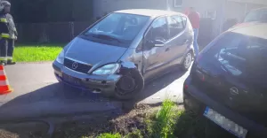 [ZDJCIA] Kraksa w Kaniowie, dwie kobiety trafiy do szpitala