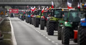 [WIDEO, FOTO] Protest rolnikw w Czechowicach-Dziedzicach i Bielsku-Biaej. Byy utrudnienia