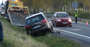 Wypadek na DK 1 w Czechowicach