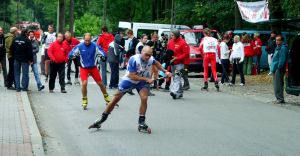 Narciarze zajm bielsk rolkostrad
