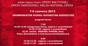 Kurs interpretacji muzyki wokalnej