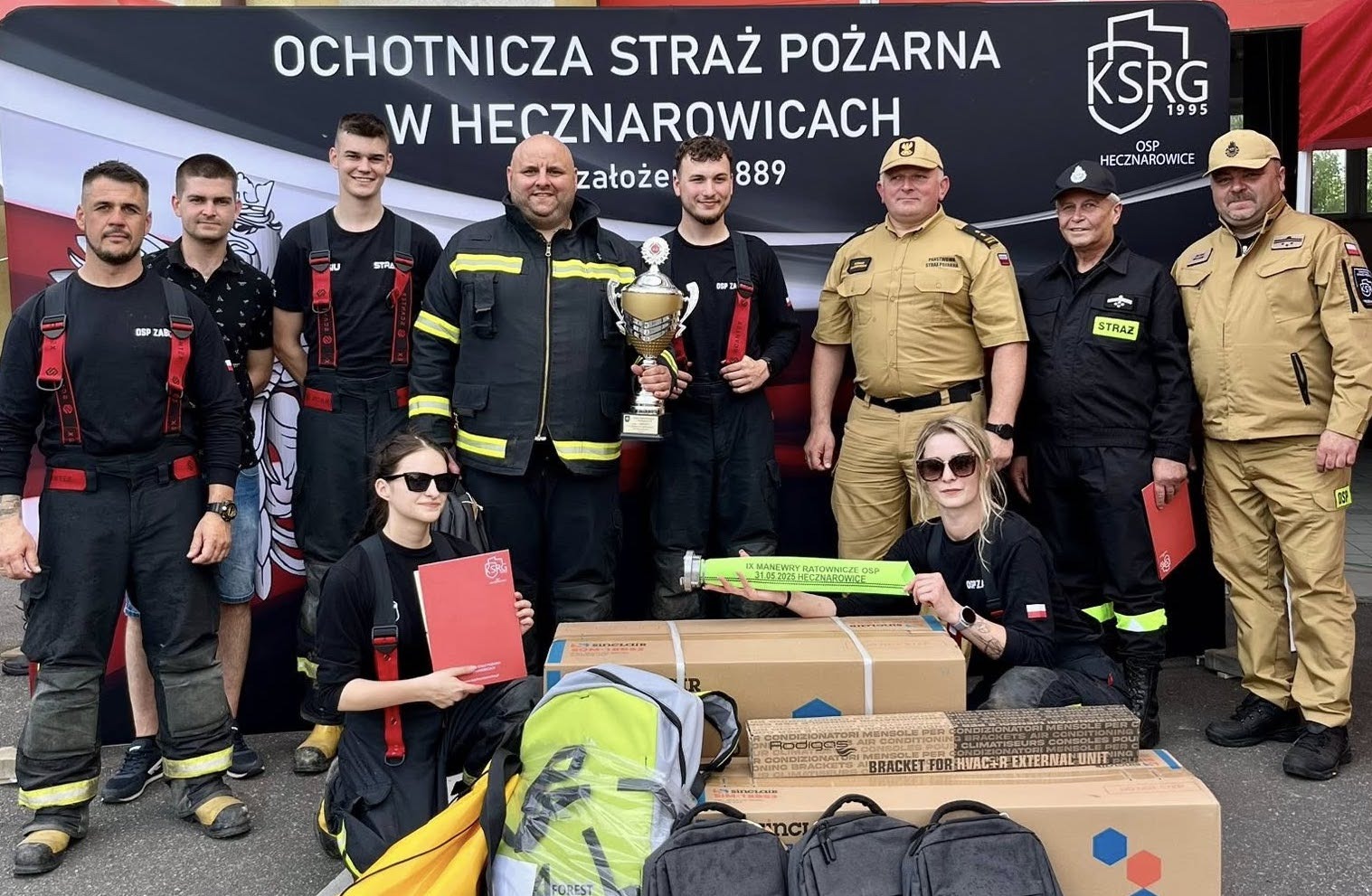 Sukces strażaków OSP Zabrzeg. Zwyciężyli w Manewrach Ratowniczo-Gaśniczych
