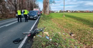 Potrącenie rowerzystki w Ligocie - 21.11.2022
