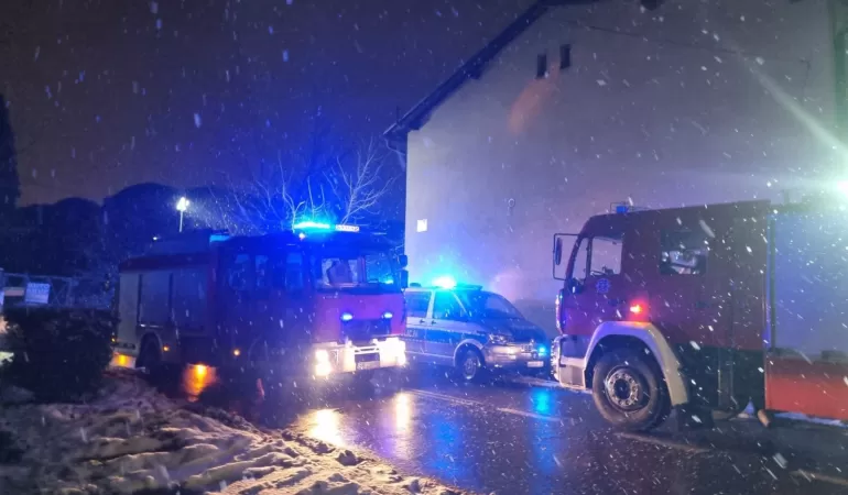 Interwencja straży przy ul. Narutowicza