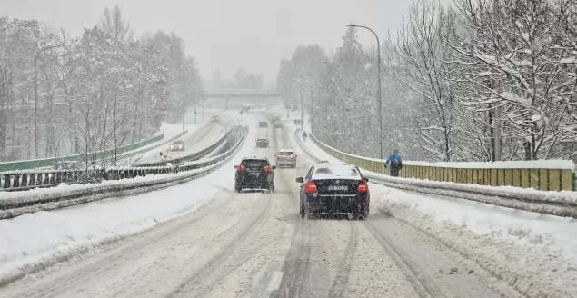 Aleja Andersa w Bielsku-Białej - 16.12.2022, godz. 9.40