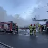 [FOTO] Tragiczny pożar pustostanu przy ul. Prusa. Nie żyje jedna osoba