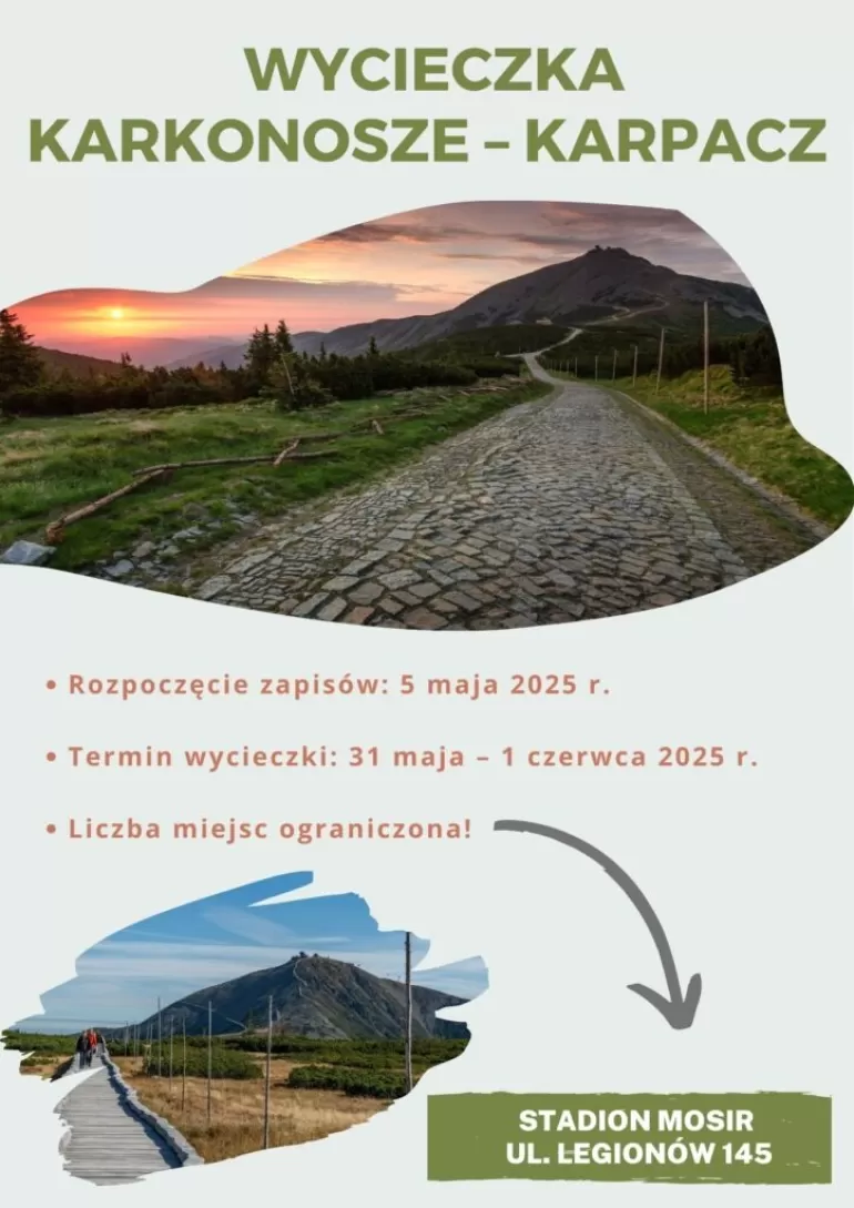 MOSiR zaprasza na dwudniową wycieczkę w Karkonosze