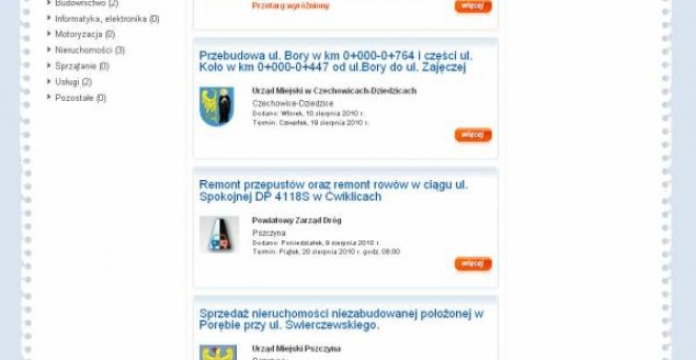 Serwis przetargowy dla firm