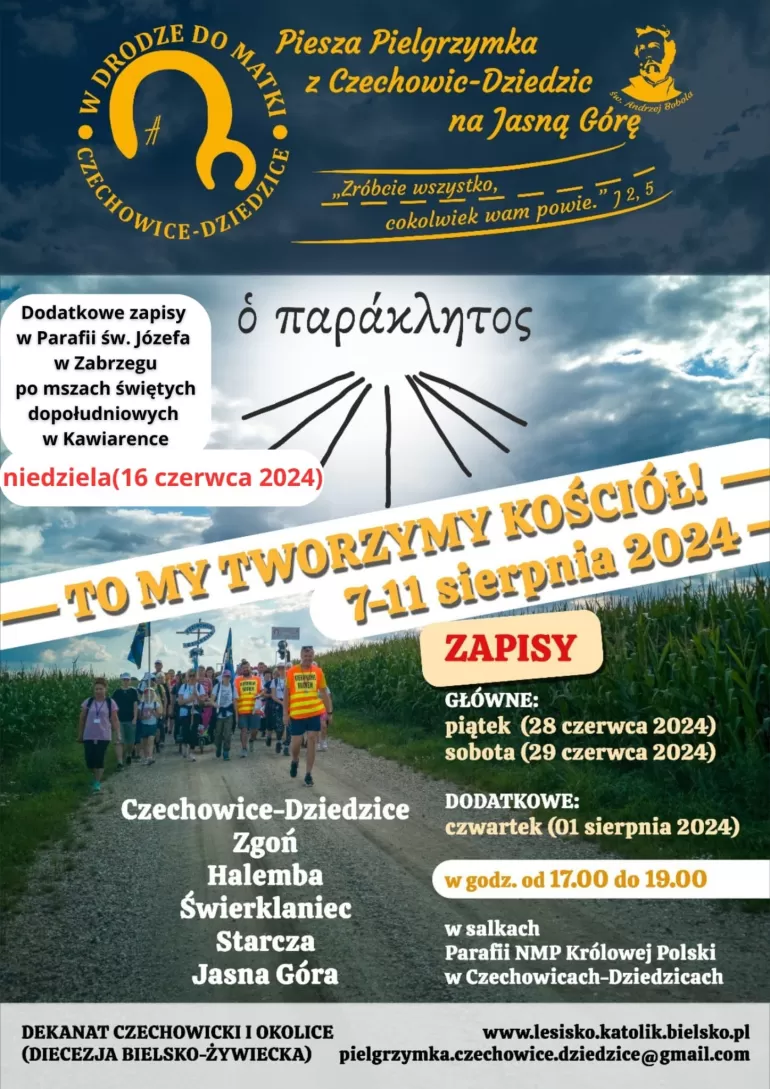 Ruszają zapisy na tegoroczną Pielgrzymkę z Czechowic-Dziedzic na Jasną Górę