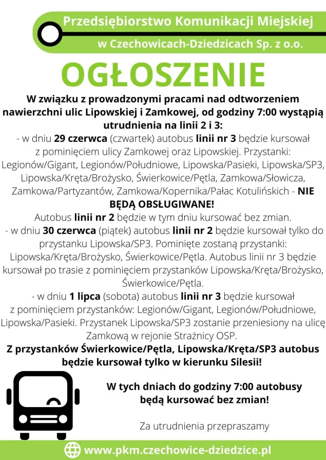 Będą kładli asfalt. Utrudnienia w komunikacji autobusowej