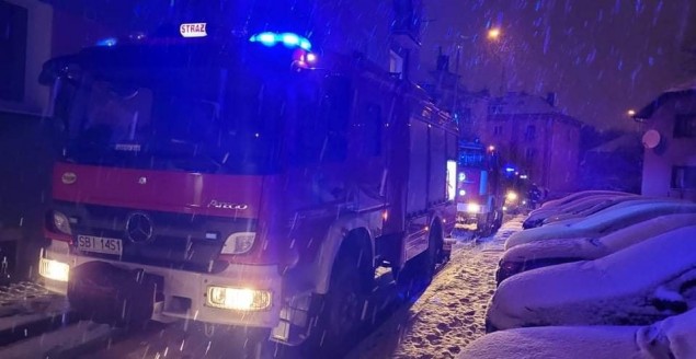 Wieczorna interwencja strażaków przy ul. Barabasza
