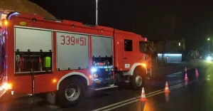 Interwencja strażaków przy ul. Łukasiewicza- 14.01.2022