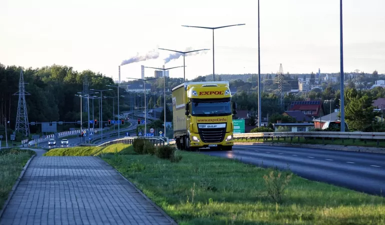 Ilustracja , ciężarówka, tir