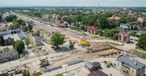 Prace budowlane na szlaku kolejowym w Pszczynie - 06.2025
