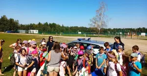 Kaniów: policjanci rozmawiali z dziećmi o bezpieczeństwie nad wodą