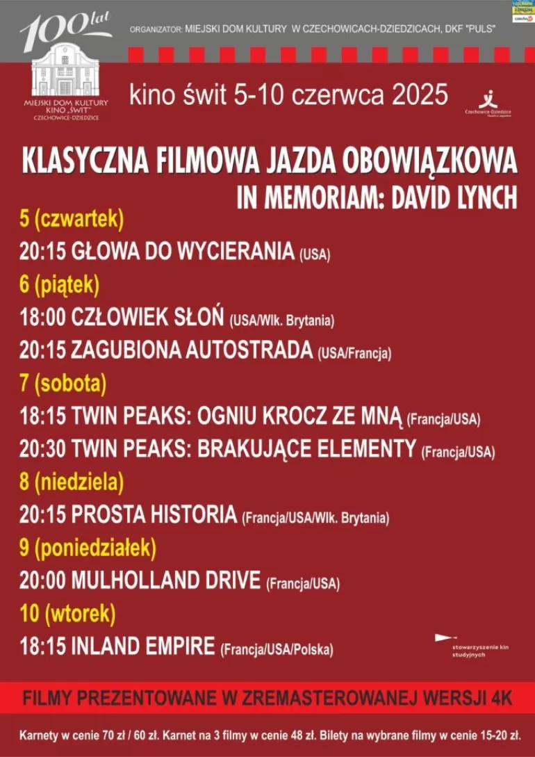 Klasyczna Filmowa Jazda Obowiązkowa. David Lynch na dużym ekranie!
