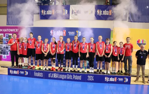 [FOTO] Brawo za walkę! Koszykarki MKS Czechowice-Dziedzice ze srebrem Jr NBA Girls!