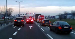 Jeep, DK1, wyprzedzanie, Goczałkowice
