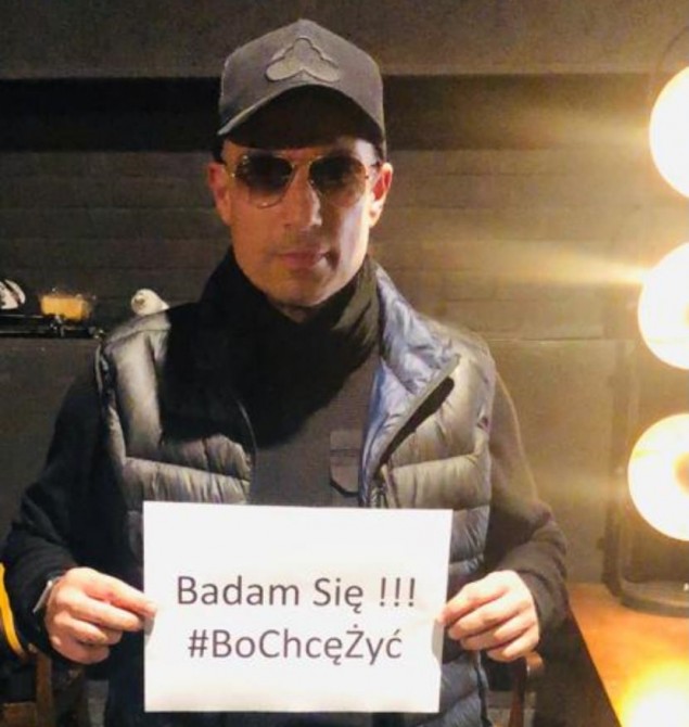 Stachursky zachęca do badań i bierze udział w akcji "Bo chcę żyć"