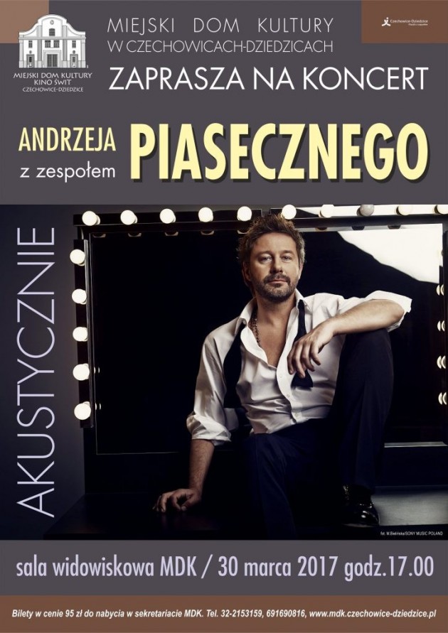 Akustyczny koncert Andrzeja Piasecznego w MDK-u