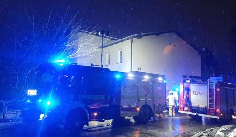 Interwencja straży przy ul. Narutowicza