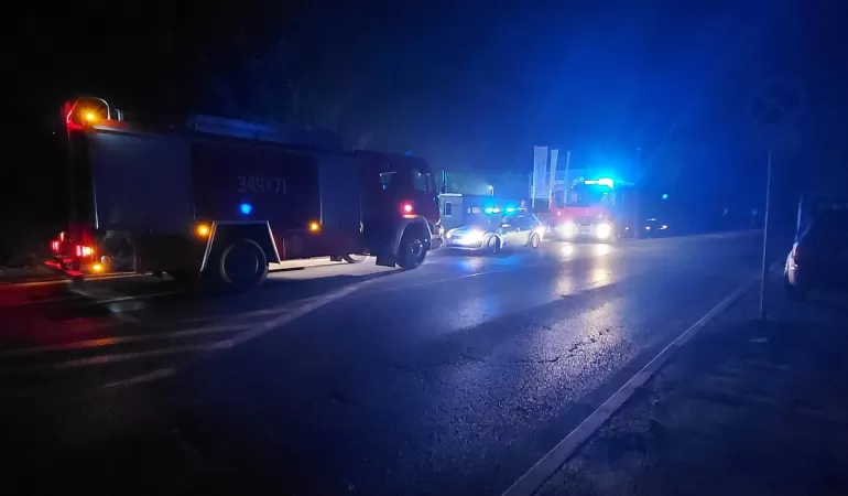Interwencja straży pożarnej przy ul. Legionów w Czechowicach-Dziedzicach - 17.10.22023
