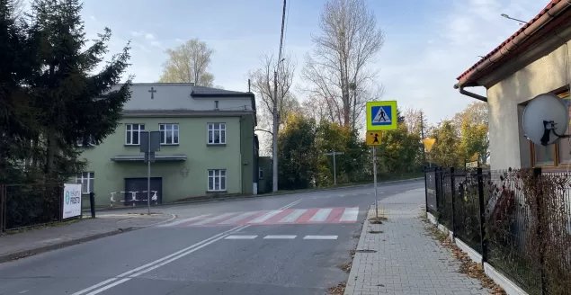 Skrzyżowanie ulic Narutowicza i Szkolnej w Czechowicach-Dziedzicach - 21.10.2022