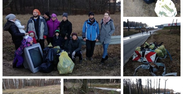 Akcja sprzątania w Lasku Lipowskim - 08.02.2020.