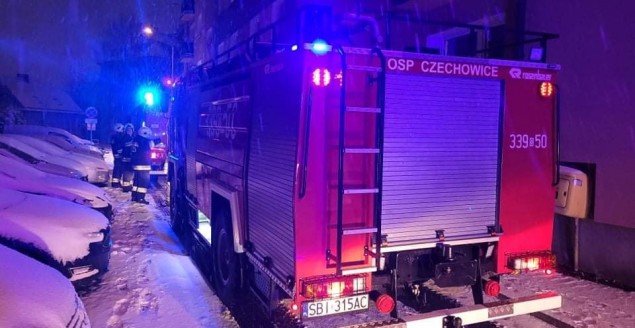 Wieczorna interwencja strażaków przy ul. Barabasza