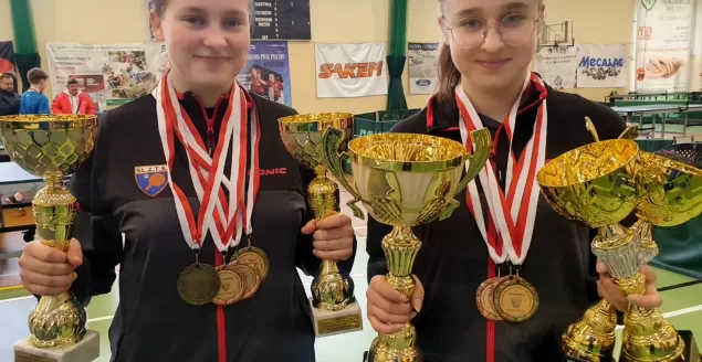 Zawodniczki MKS z medalami Mistrzostw Polski w tenisie stołowym!