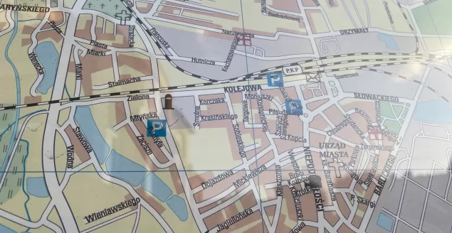 Paderewskiego, mapa