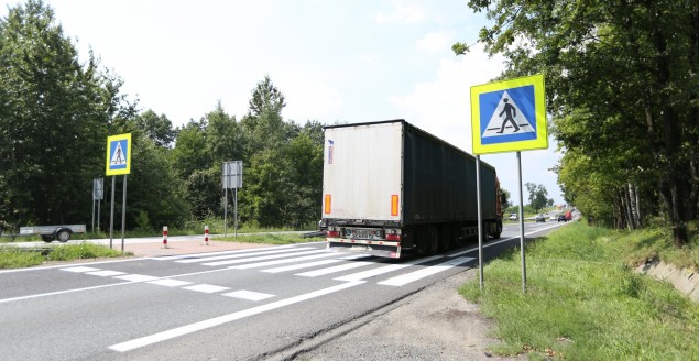 DK-1, Kopernika, Skrzyżowanie, przejście, pasy