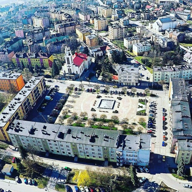 czechowice,rynek,urzad,fontanna,dron,czechowicedziedzice,CzechowiceFotoDnia,fotodnia,instagram