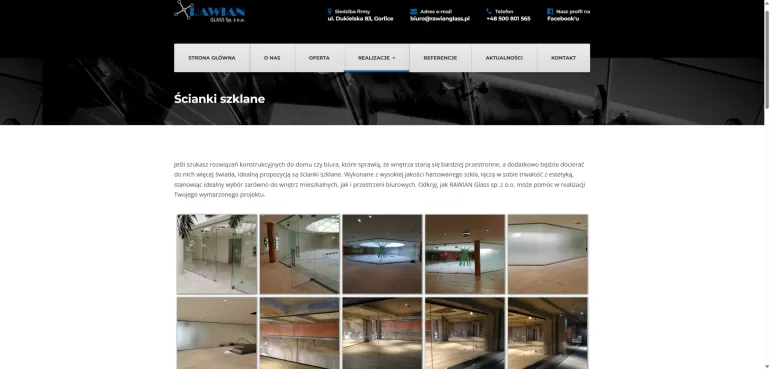 Ścianki szklane - Rawian Glass S.C.