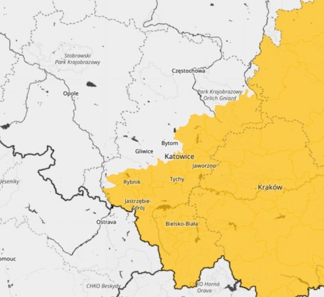 Ostrzeżenie IMGW: W środę w części województwa gwałtowne burze