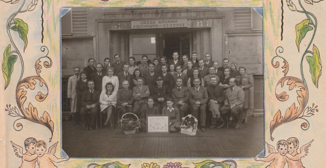 Pracownicy Urzędu Gminy Czechowice-Dziedzice, koniec lat 50-tych XX wieku