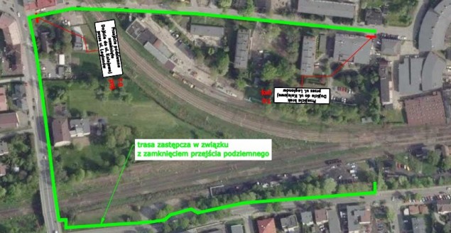 Mapa trasy zastępczej